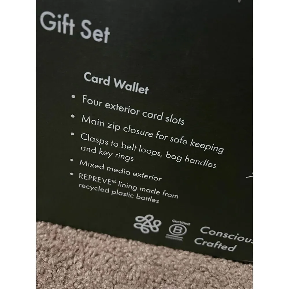 The Sak Iris Demi Crossbody & Card Wallet Gift Set Black Leather